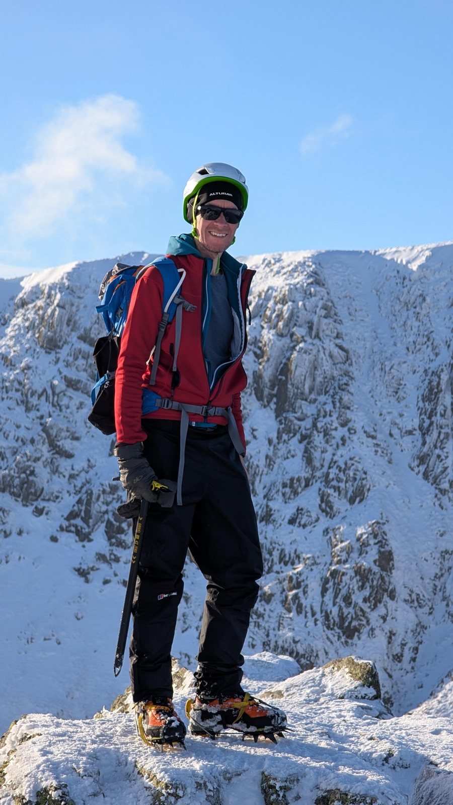 Winter conditions high on the Helvellyn range, January 2025